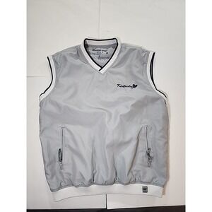 American Crown‎ Golf Vest Sz Med Gray Kentucky Derby Windbreaker Sleeveless